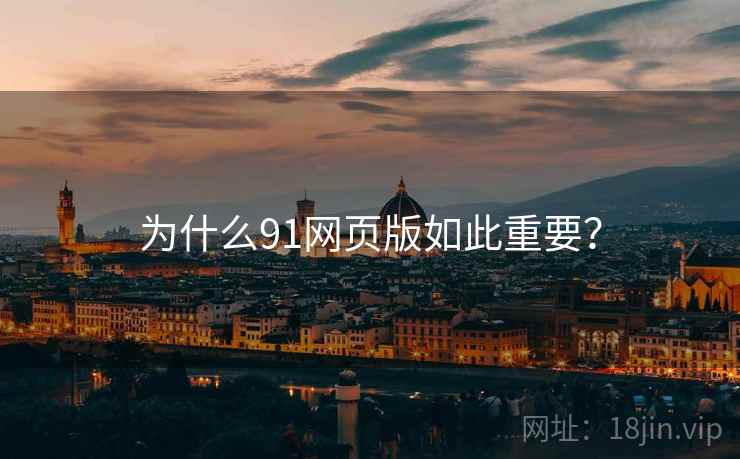 为什么91网页版如此重要?