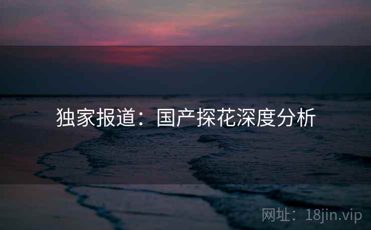 独家报道：国产探花深度分析