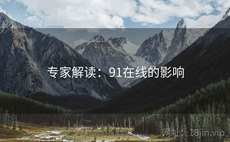 专家解读：91在线的影响