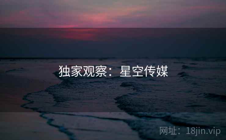 独家观察:星空传媒